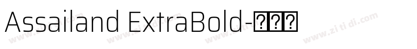 Assailand ExtraBold字体转换